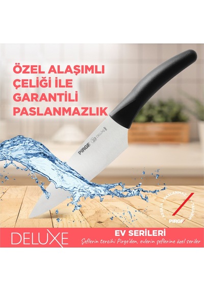 Pirge Deluxe Şef Bıçağı 21 Cm 71327 Siyah