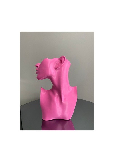 Pembe 4lü Set Dekoratif Takı Organizer Manken Standı Makyaj Mücevher Kolye Tasarım Sergi Yüzük