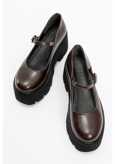 Luvishoes Luvi Shoes Linley Kahve Cilt Kadın Kalın Tabanlı Günlük Ayakkabı Kahve Rengi Luvishoes Luvi Shoes Linley Kahve Cilt Kadın Kalın Tabanlı Günlük Ayakkabı Kahve Rengi