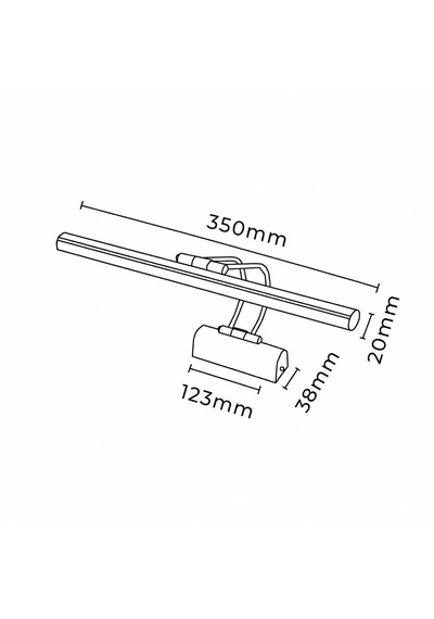 35cm Siyah Kasa Dekoratif Duvar Apliği 220v Led Uyumlu Modern Aydınlatma Sarı