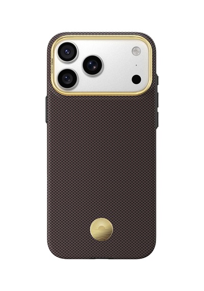İphone 18 Pro Max Slim Shockproof 6.9 İnç Magsafe Destekli Karbon/aramid Fiber Zırh Kılıf Gold