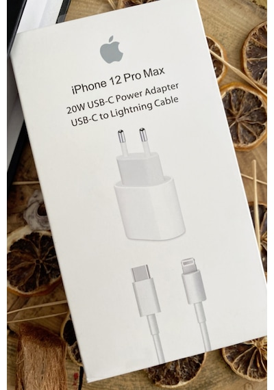 Apple Uyumlu iPhone  20W Hızlı Şarj Aleti Seti 20W Adaptör + Usb-C Kablo