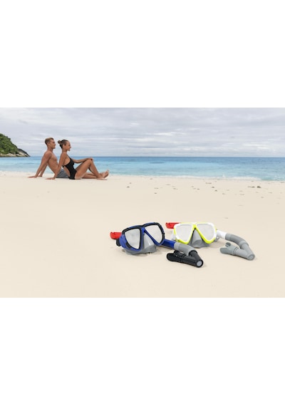 Bestway 24053 Dominator Iı Şnorkel-maske Seti 14+, Yetişkin Gri