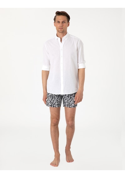 Pierre Cardin Erkek Siyah Deniz Şortu 50307957-vr046 Siyah