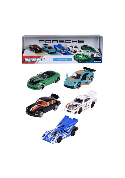 Majorette Porsche 5'li Araba Seti Versıon 2 Çok Renkli