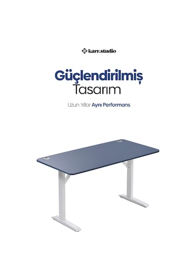 Firmus Dayanıklı Çalışma Masası - 140x70 - Pasifik Mavi