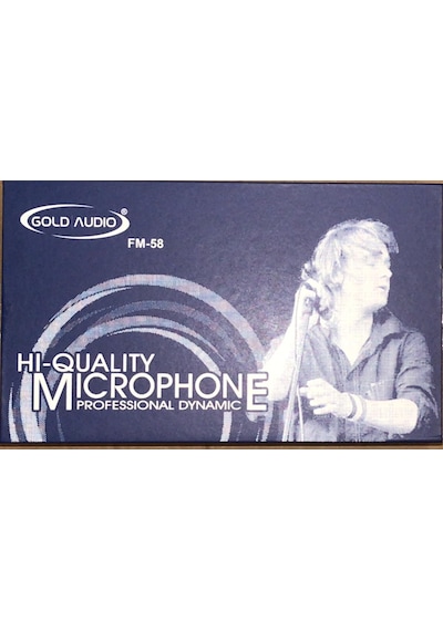 Fm 58 Gold Audio Dinamic Mikrofon Metal El Mikrofonu