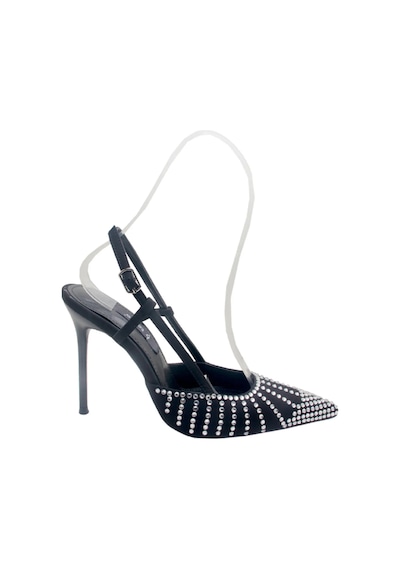 Kemal Tanca 856 1019 Kadın Topuklu Ayakkabı & Stiletto Siyah Taşlı