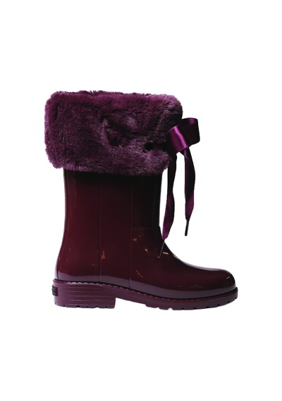 Vı Burgundy Bot Yağmur Kız Çocuk Lorca Toni Pons Raın Boots In Glossy Rubber Vı Burgundy