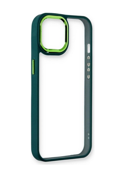 Apple İphone 14 Plus Kılıf Dora Kapak - Haki Yeşil Çok Renkli