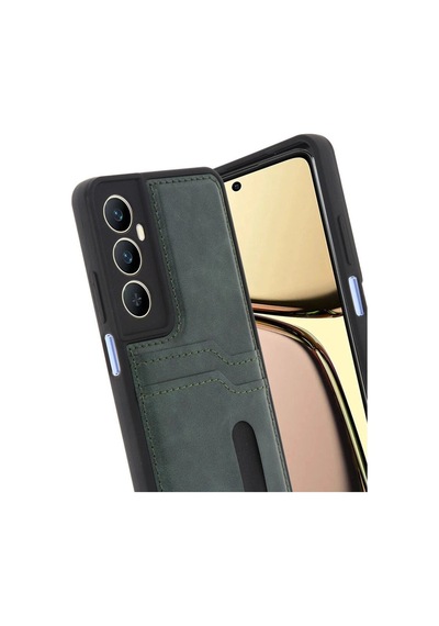 Realme C65 Sara Kartvizitli Deri Kılıf