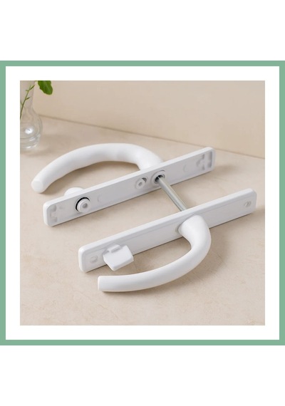 Bşkvirgo Pvc Kilitli Banyo/wc Kapı Kolu Beyaz Bsk2026