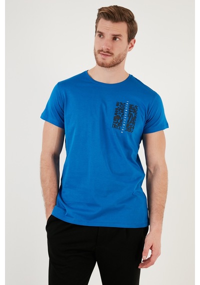 Buratti Bisiklet Yaka Pamuklu Slim Fit Erkek T Shirt 541Quint Parliament