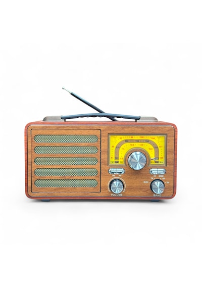 Rt-755b Nostalji Gerçek Ahşap Radyo,şık Tasarım , Bluetooth Nostaljik Radyo