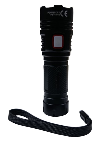 Powerdex Pd-515 Pro 20w & 1200 Lümen Profesyonel Zoomlu El & Tufek Avcı Feneri Siyah