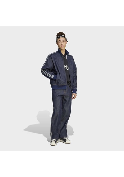 Adidas Firebird Adicolor Raw Erkek Mavi Jean Ceket Ks4971