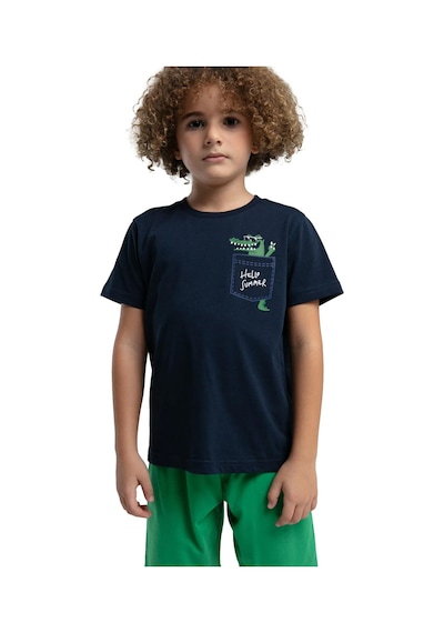 Rolypoly Erkek Çocuk Pamuk Pijama Takımı Rp3577-2 Lacivert Çok Renkli 4 - 5 Yaş