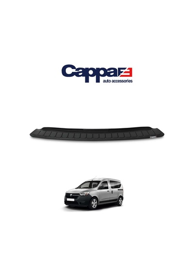 Cappafe Dacia Dokker Arka Tampon Eşiği Koruma Mat Siyah 2013-› N11.1777