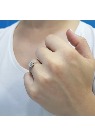 Lova 0,33 Karat Baget Pırlanta Yüzük - 1020313