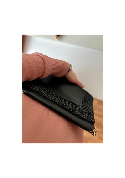 Bolca Emek El Emeği Kadın Hasır Clutch Çanta Siyah - 921765461 Siyah - 921765461 Siyah