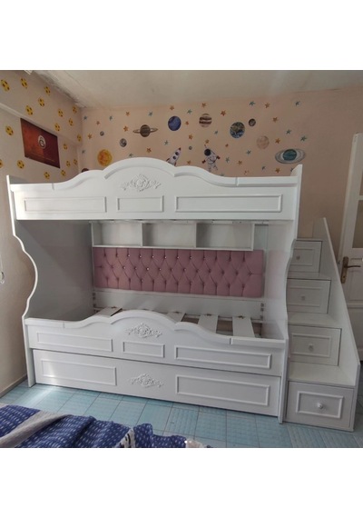 Santander Mdf Yavrulu 3'lü Dekoratif Beyaz Ranza