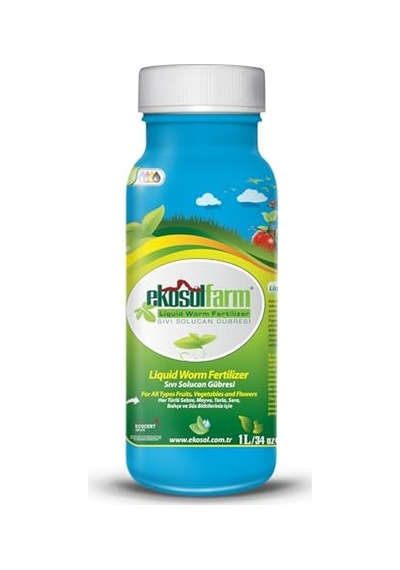 Organik%100 Solucan Gübresi Toz 10 Kg + 1 Litre Sıvı Organik Gübre 0,250