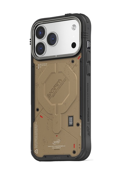 Apple Uyumlu iPhone 17 Pro Max  Kılıf M-safe Şarj Özellikli Airbag Tasarımlı Skinarma Vigor Kapak Kahvereng Kahverengi