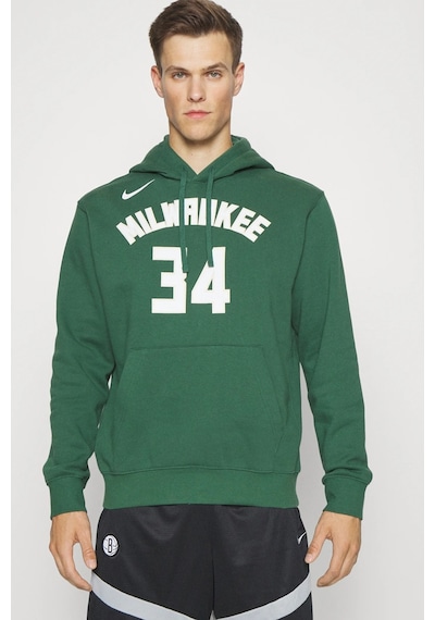 Nike Jordan Giannis Antetokounmpo Milwaukee Bucks Club Erkek Sweatshirt Yeşil Yeşil