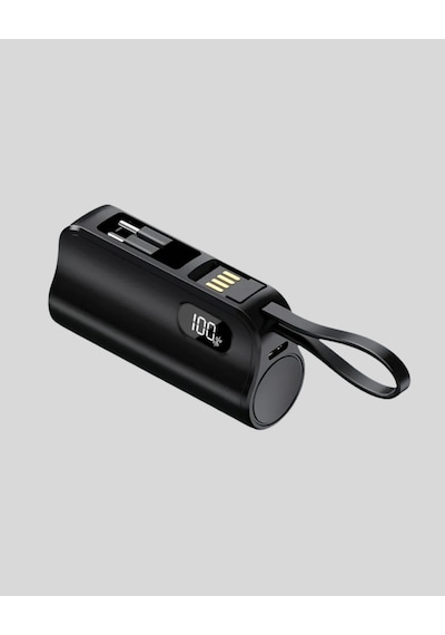 Dahili Konektörlü 20w Hızlı Şarj Mini Taşınabilir Powerbank