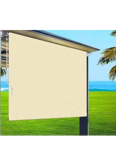 Balkon Stor Perde Mekanizmalı-su Geçirmez 300 X 210 Krem