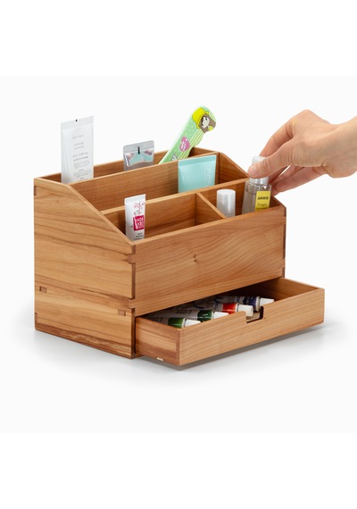 Woodsaka Çekmeceli - 4 Bölmeli Organizer