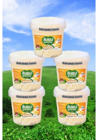 Velioğlu Şavak Köy Tereyağı Tuzsuz 5 x 1 KG