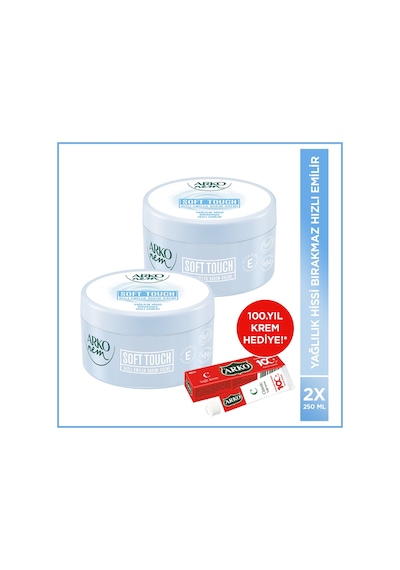 Arko Nem Hızlı Emilen Soft Touch Krem 2 x 250 ML