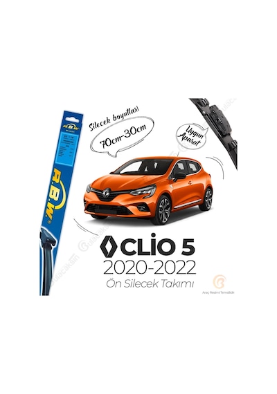 Renault Clio 5 Muz Silecek Takımı (2020-2022) RBW