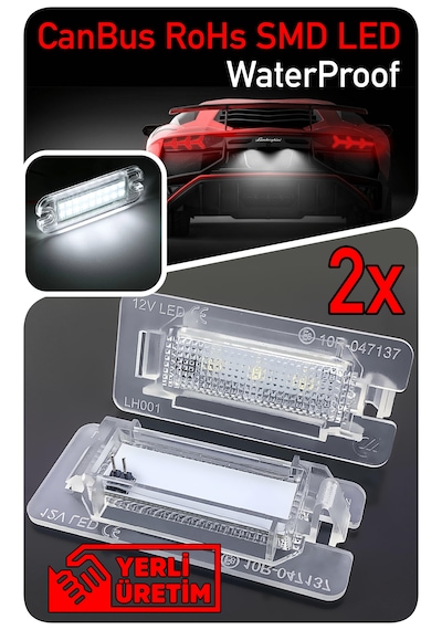 Bmw 5 Serisi E39 E60 E61 1995-2010 Canbus Led Plaka Aydınlatma Ledi Lambası