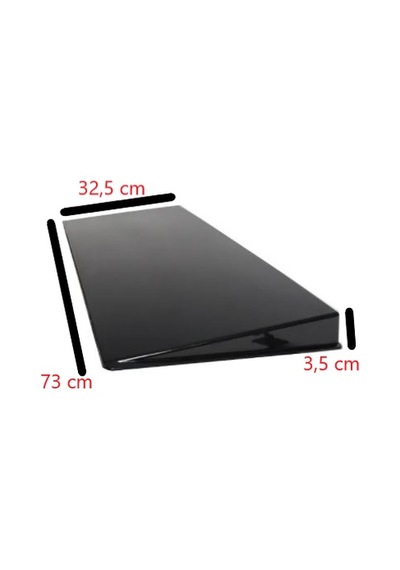 Parlak Siyah Yalancı Çakma Sahte Sunroof Tavan Rüzgarlığı Arkası