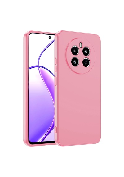 Realme 12 4g Kılıf Yumuşak Silikon Kamera Korumalı Lansman Pazarplus Siyah