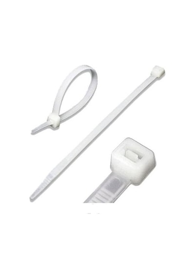 100 Adet Pemsan 38Cm X 8Mm Plastik Cırt Kelepçe Beyaz