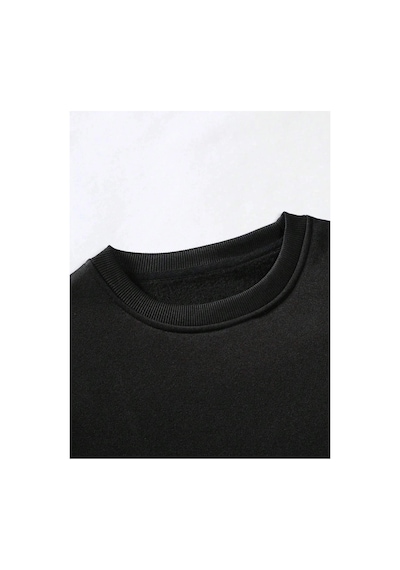 Tarzsokak Manfinity Homme Hand Print Sweatshirt Siyah