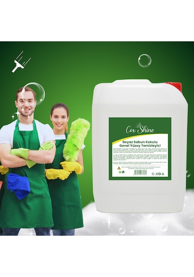 Cox Shine Beyaz Sabun Kokulu Yüzey Temizleyici Konsantre 5 Kg