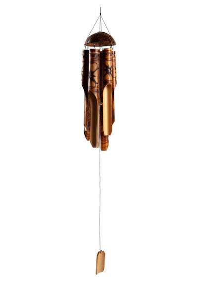 Feng Shui Coconat Bambu Rüzgar Çanı 45 Cm Orta Boy