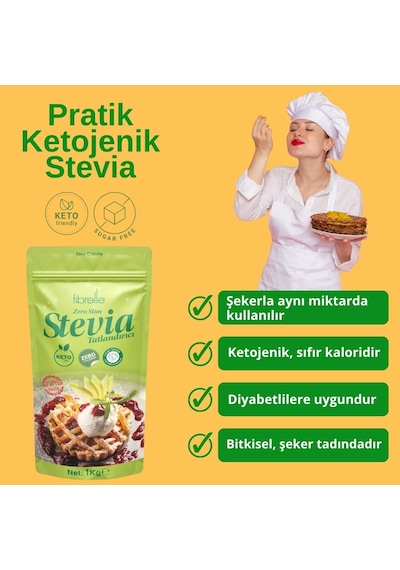 Fibrelle Zero Slim Sweetener 1 KG Keto / Ketojenik / Vegan