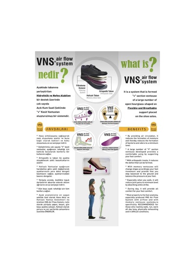 Venüs 2216603k Kadın Hakiki Deri Airflow Sistem Ultra Comfort Taban Sıyah