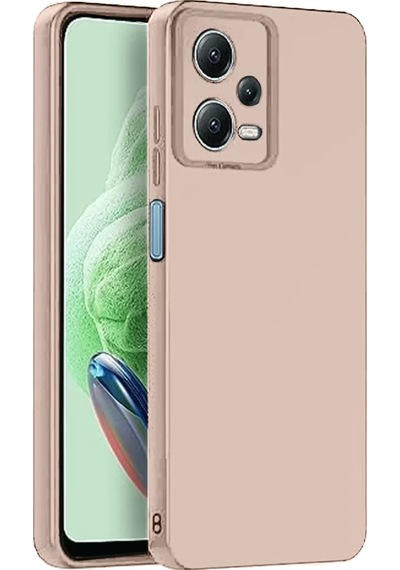Newface Xiaomi Redmi Note 12 Pro 5g Kılıf Nano İçi Kadife Silikon - Pudra