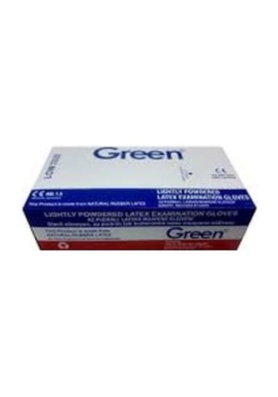 Green Lateks Eldiven Pudralı 100 Lü M