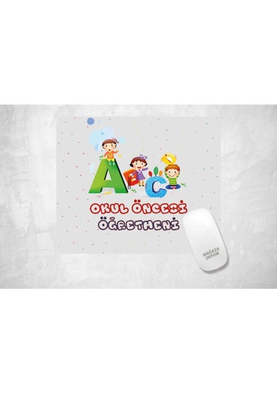 Anaokulu Öğretmeni - Dikdörtgen Baskılı Mouse Pad Mousepad