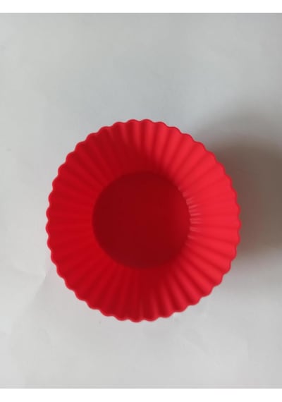 Tr Silikon Muffin Kalıbı, Düz 6'li Paket Isıya Dayanıklı Yapışmaz 2 Diğer
