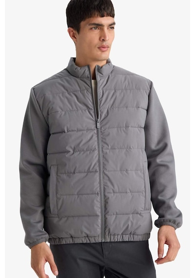 Defacto Su Geçirmez Slım Fıt Dik Yaka Esnek Mont D7532ax26spgr206 Gri-gr206