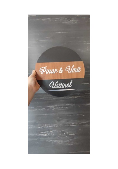 Kapı Süsü İsme Özel 30 Cm Diğer