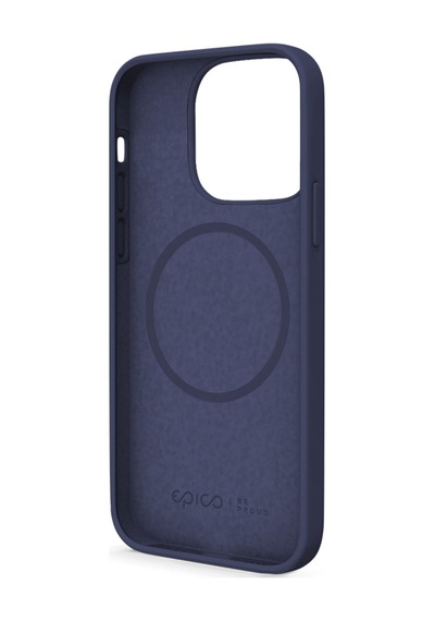 Epico Silicone Magnetic - Magsafe Compatible Case Apple iPhone Uyumlu 13 Pro Max - Blue Mavi